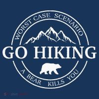 Go Hiking Worst Case Scenario A Bear Kills You Camping Kids Hoodie thumb 5