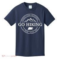 Go Hiking Worst Case Scenario A Bear Kills You Camping Kids T-Shirt thumb 0