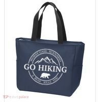 Go Hiking Worst Case Scenario A Bear Kills You Camping Tote Bag thumb 3