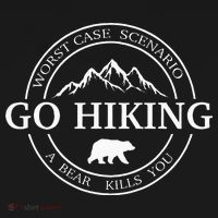 Go Hiking Worst Case Scenario A Bear Kills You Camping Backpack thumb 2