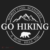 Go Hiking Worst Case Scenario A Bear Kills You Camping Beanie thumb 2