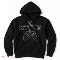 Gamer Heartbeat Xbox Black Hoodie thumb 0