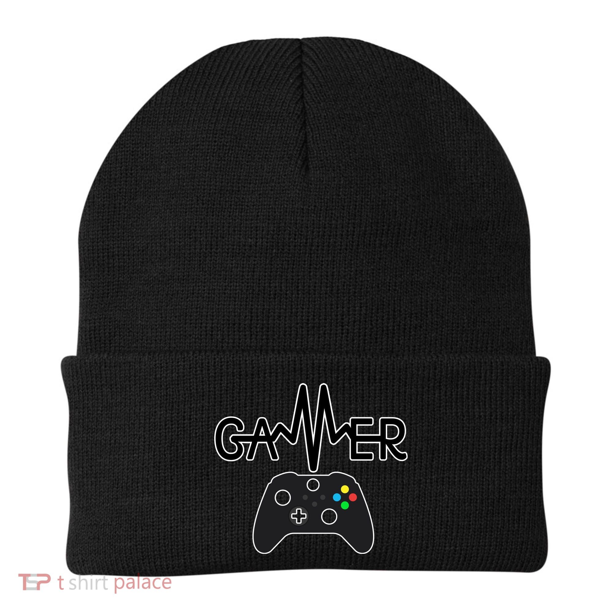 Gamer Heartbeat Xbox Black Beanie