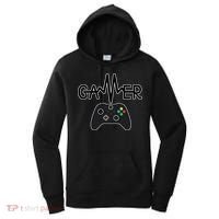 Gamer Heartbeat Xbox Black Women's Hoodie thumb 0