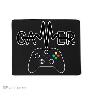 Gamer Heartbeat Xbox Black Mousepad