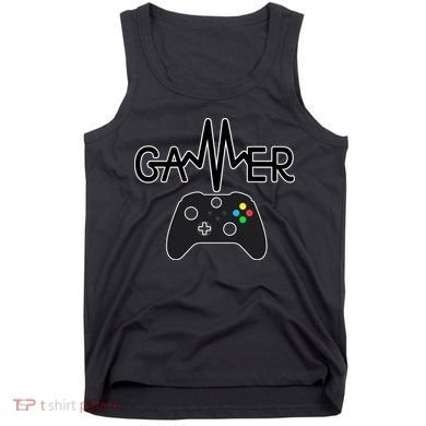 Gamer Heartbeat Xbox Black Tank Top