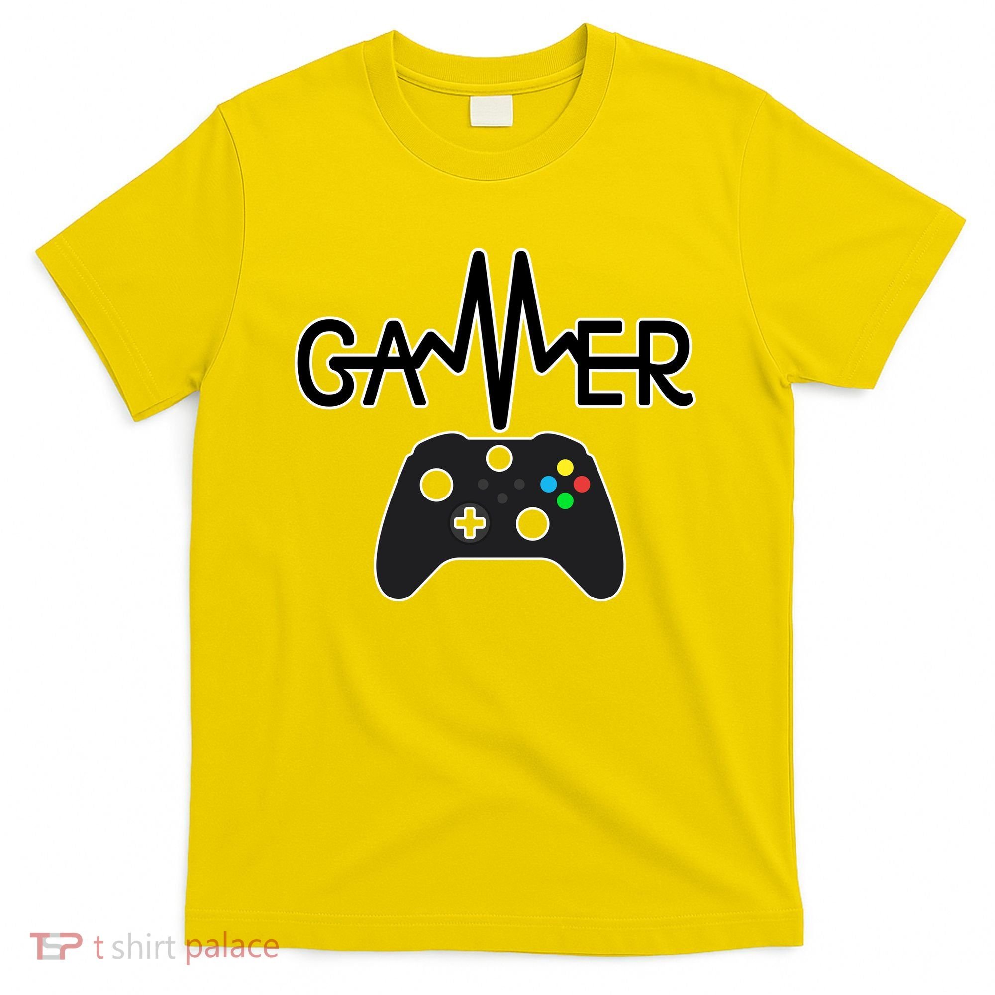 Gamer Heartbeat Xbox Black T-Shirt