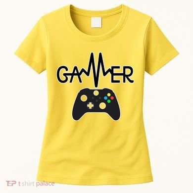 Gamer Heartbeat Xbox Black Women's T-Shirt