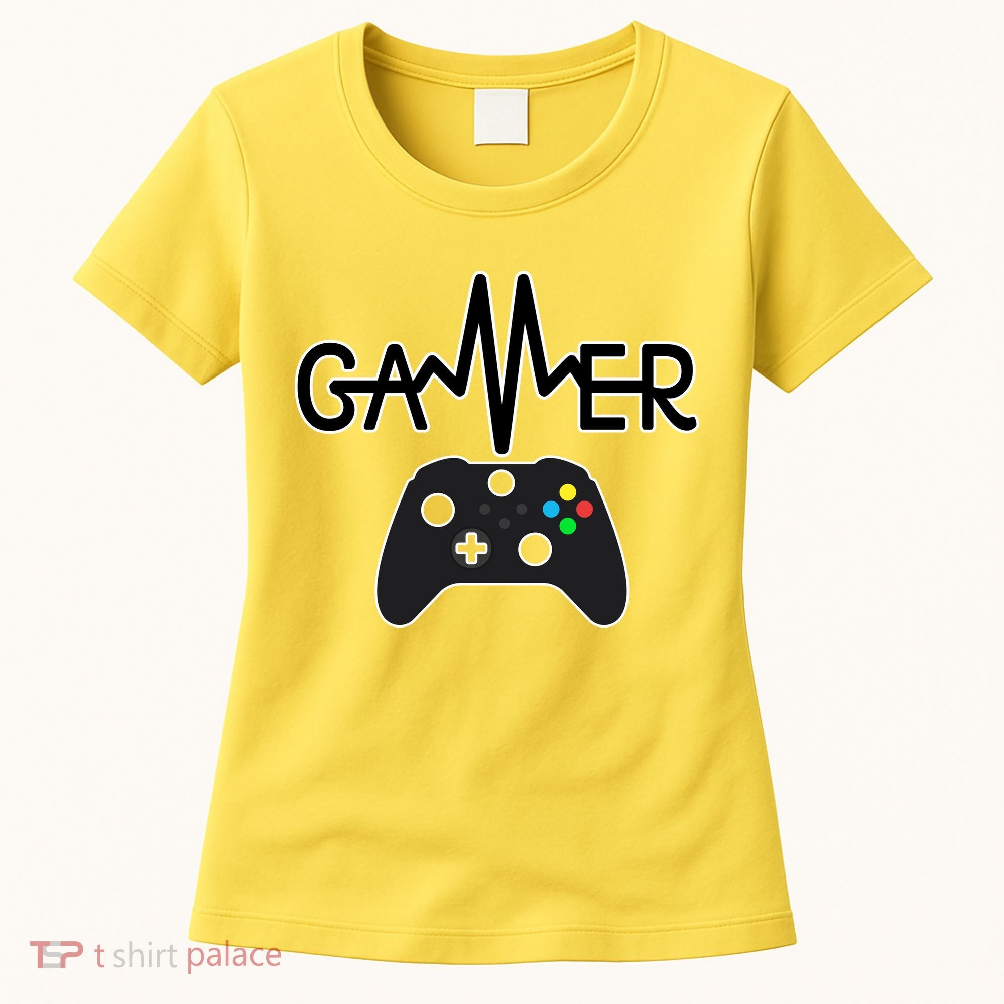 Gamer Heartbeat Xbox Black Women's T-Shirt