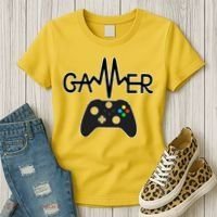 Gamer Heartbeat Xbox Black Women's T-Shirt thumb 3