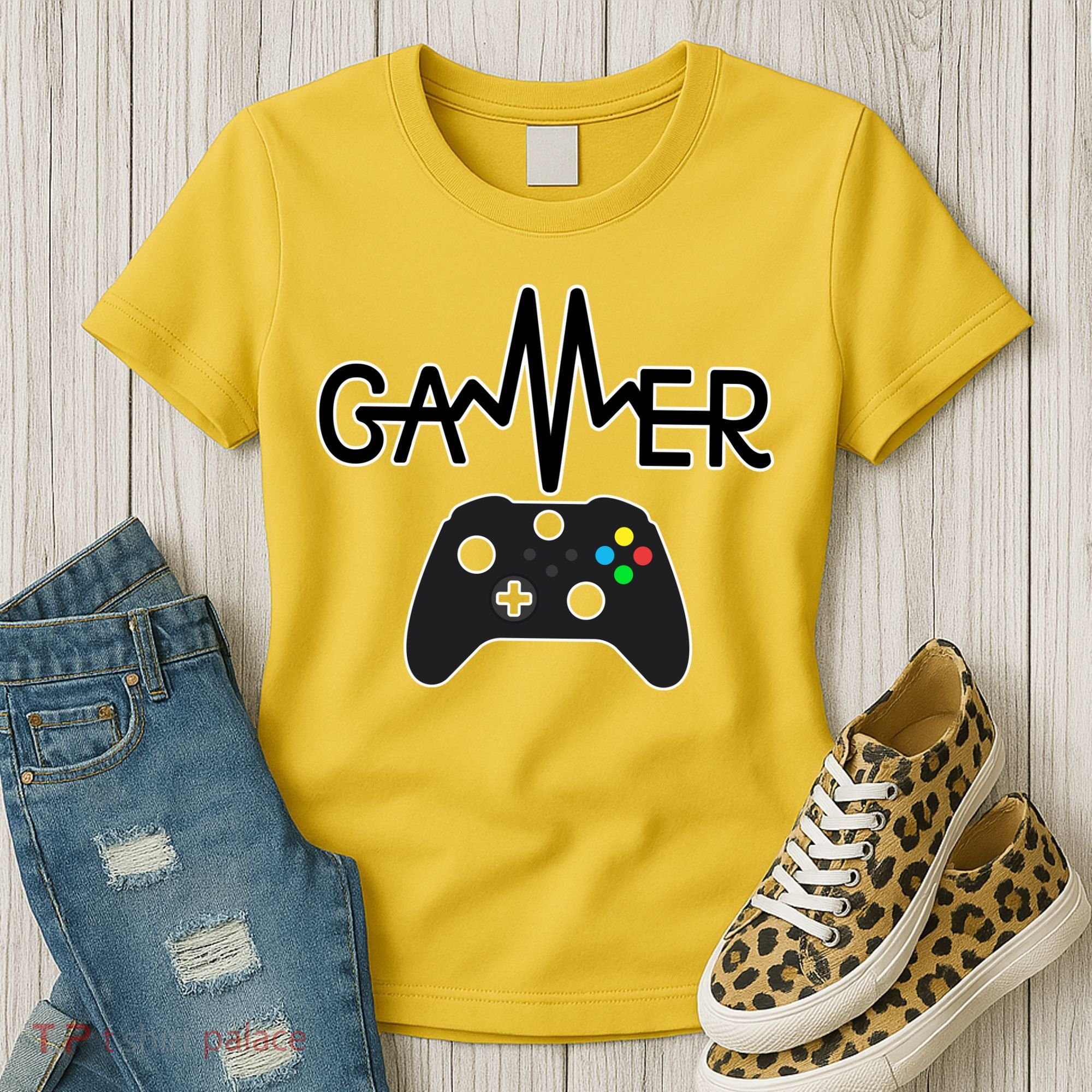 Gamer Heartbeat Xbox Black Women's T-Shirt