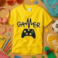 Gamer Heartbeat Xbox Black Kids T-Shirt thumb 3