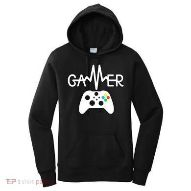 Gamer Heartbeat Xbox White Women's Hoodie