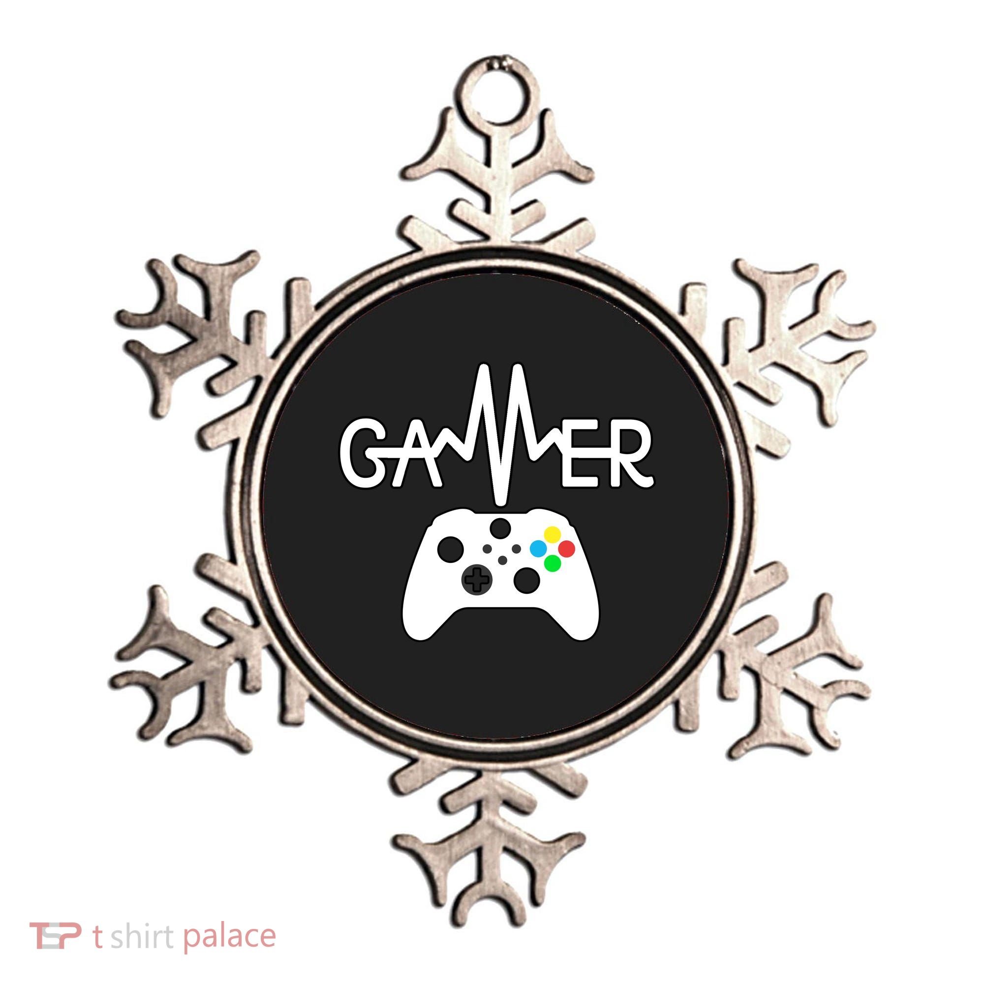 Gamer Heartbeat Xbox White Ornament