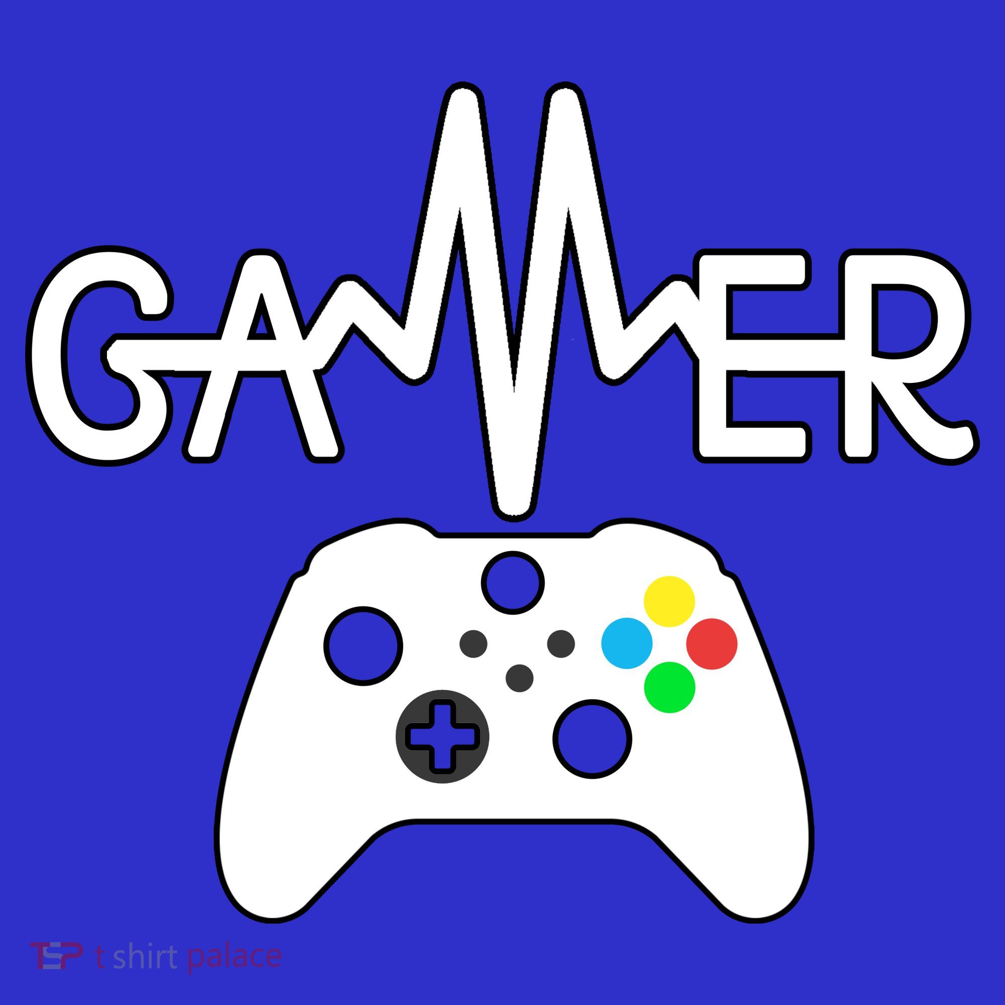 Gamer Heartbeat Xbox White Apron