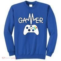 Gamer Heartbeat Xbox White Sweatshirt thumb 0