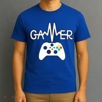 Gamer Heartbeat Xbox White T-Shirt thumb 3