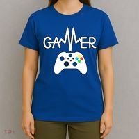 Gamer Heartbeat Xbox White T-Shirt thumb 4