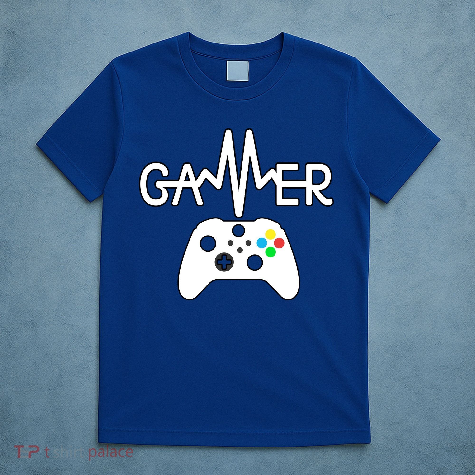 Gamer Heartbeat Xbox White T-Shirt