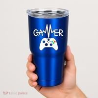 Gamer Heartbeat Xbox White Tumbler thumb 2