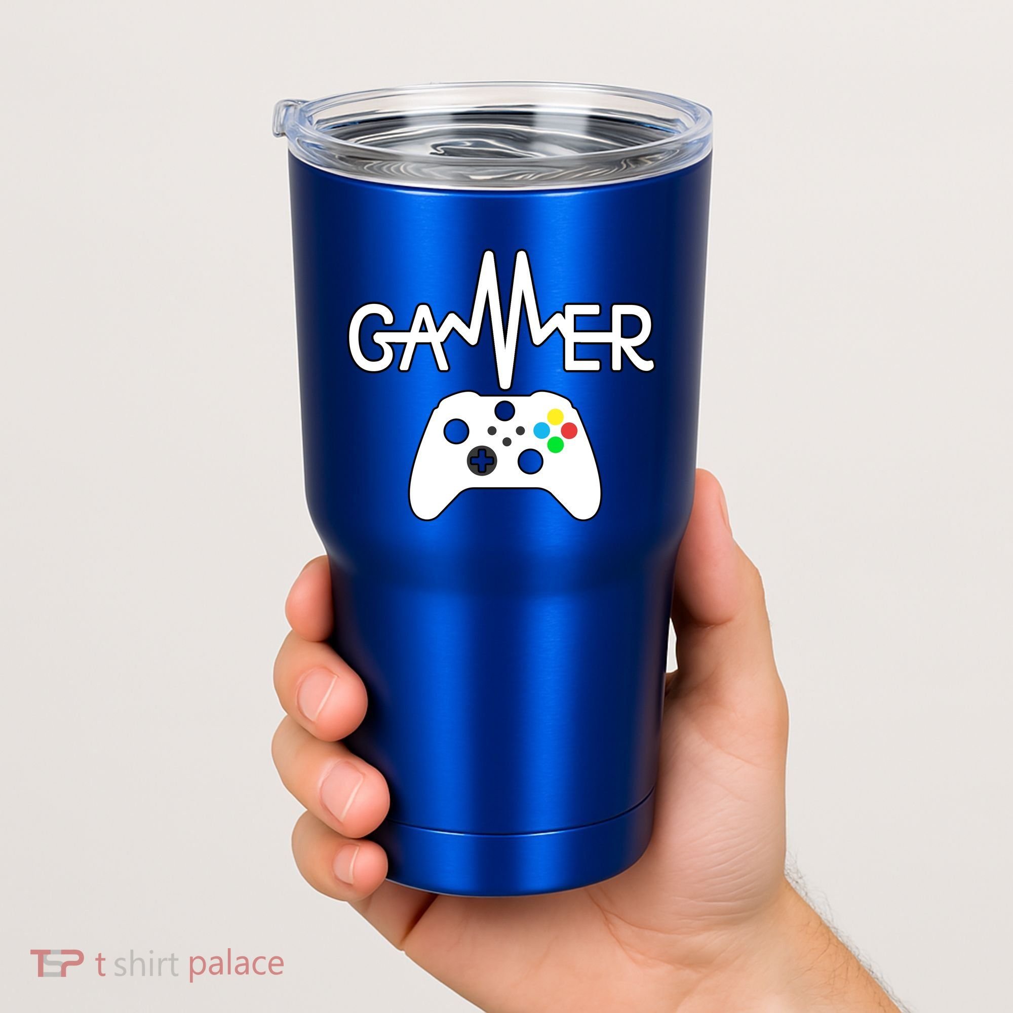 Gamer Heartbeat Xbox White Tumbler