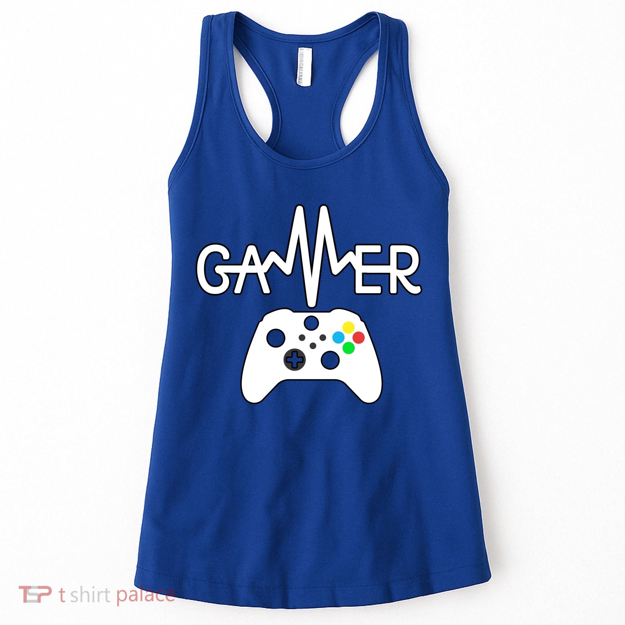 Gamer Heartbeat Xbox White Women's Tank Top
