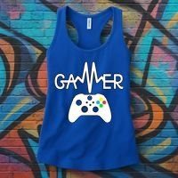 Gamer Heartbeat Xbox White Women's Tank Top thumb 3