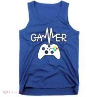 Gamer Heartbeat Xbox White Tank Top thumb 0