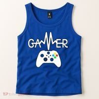 Gamer Heartbeat Xbox White Tank Top thumb 2