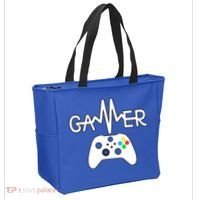Gamer Heartbeat Xbox White Tote Bag thumb 2