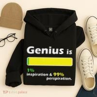 Genius Is 1 Inspiration And 99 Perspiration Top Hoodie thumb 4
