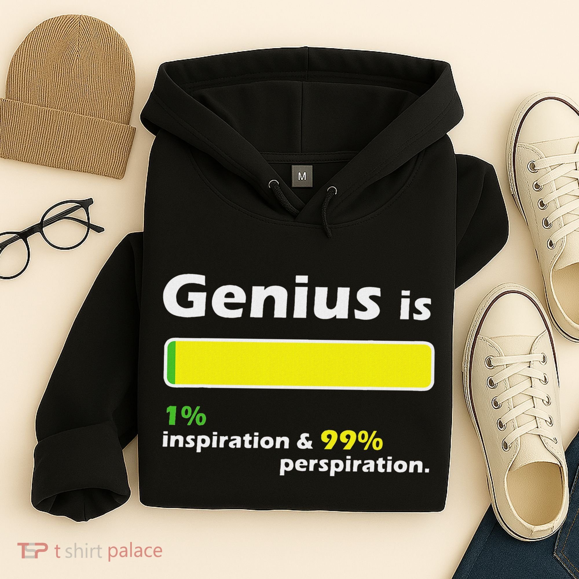 Genius Is 1 Inspiration And 99 Perspiration Top Hoodie
