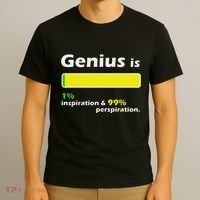 Genius Is 1 Inspiration And 99 Perspiration Top T-Shirt thumb 3