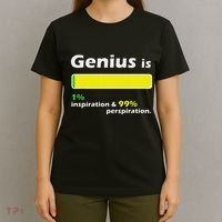 Genius Is 1 Inspiration And 99 Perspiration Top T-Shirt thumb 4