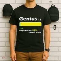 Genius Is 1 Inspiration And 99 Perspiration Top T-Shirt thumb 6