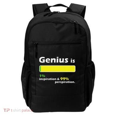 Genius Is 1 Inspiration And 99 Perspiration Top Backpack