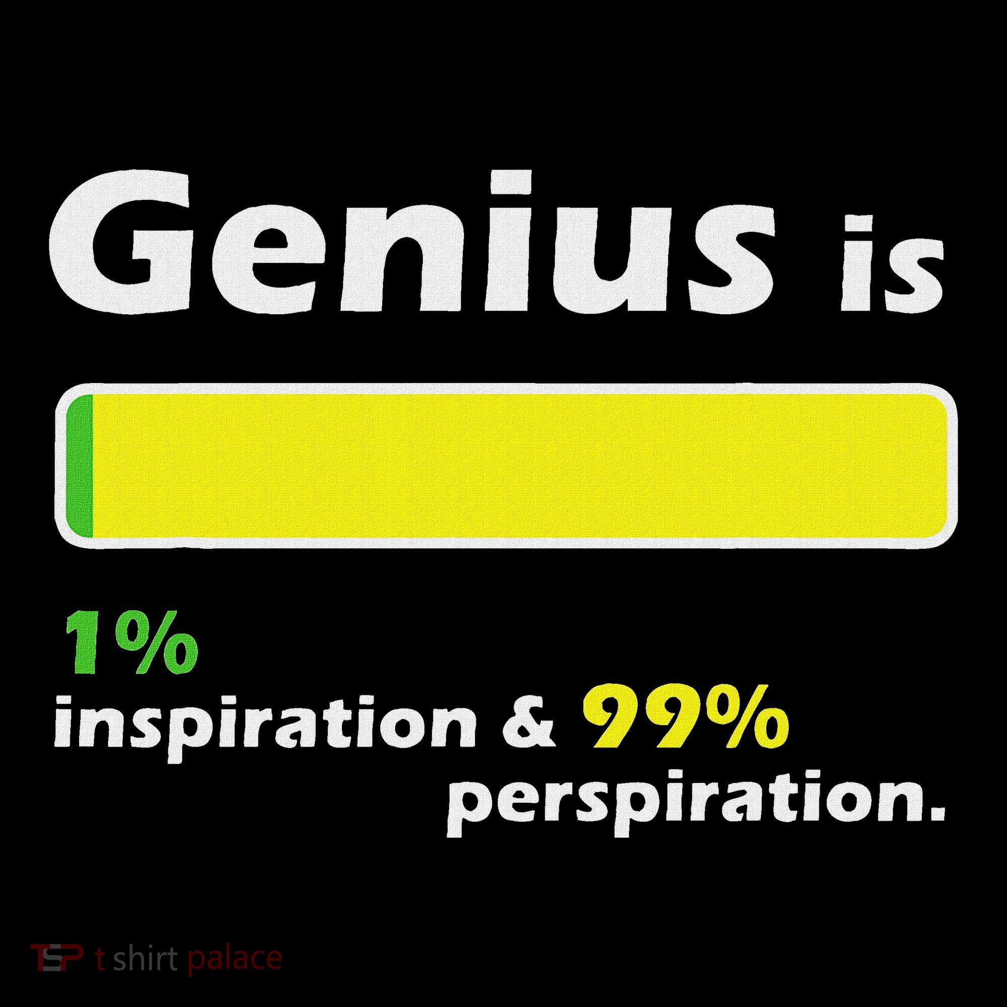Genius Is 1 Inspiration And 99 Perspiration Top Women's Hoodie