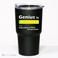 Genius Is 1 Inspiration And 99 Perspiration Top Tumbler thumb 0