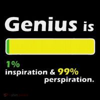Genius Is 1 Inspiration And 99 Perspiration Top Mousepad thumb 1