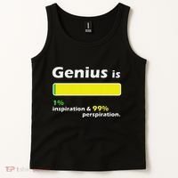 Genius Is 1 Inspiration And 99 Perspiration Top Tank Top thumb 2