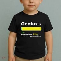 Genius Is 1 Inspiration And 99 Perspiration Top Toddler T-Shirt thumb 2