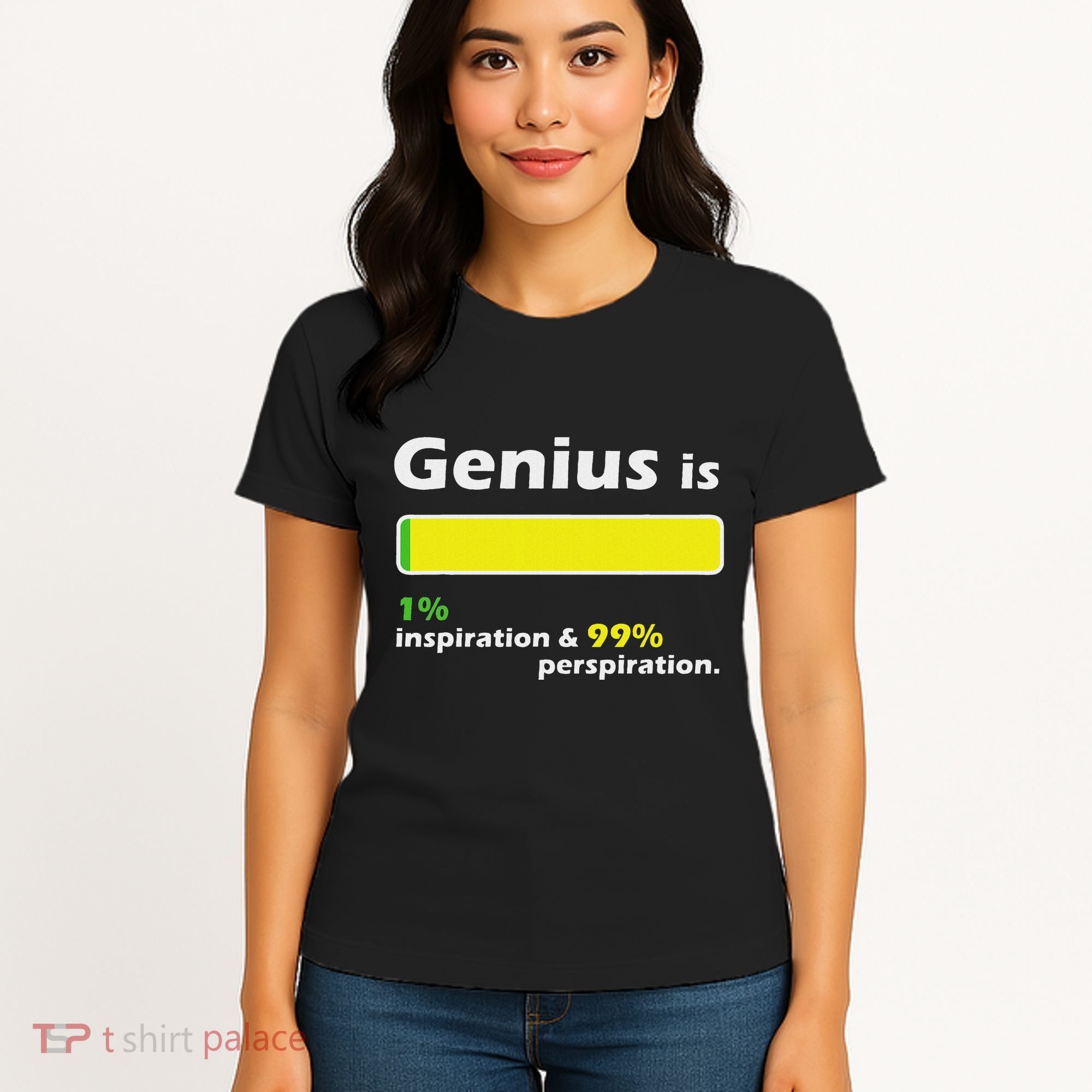 Genius Is 1 Inspiration And 99 Perspiration Top Women's T-Shirt