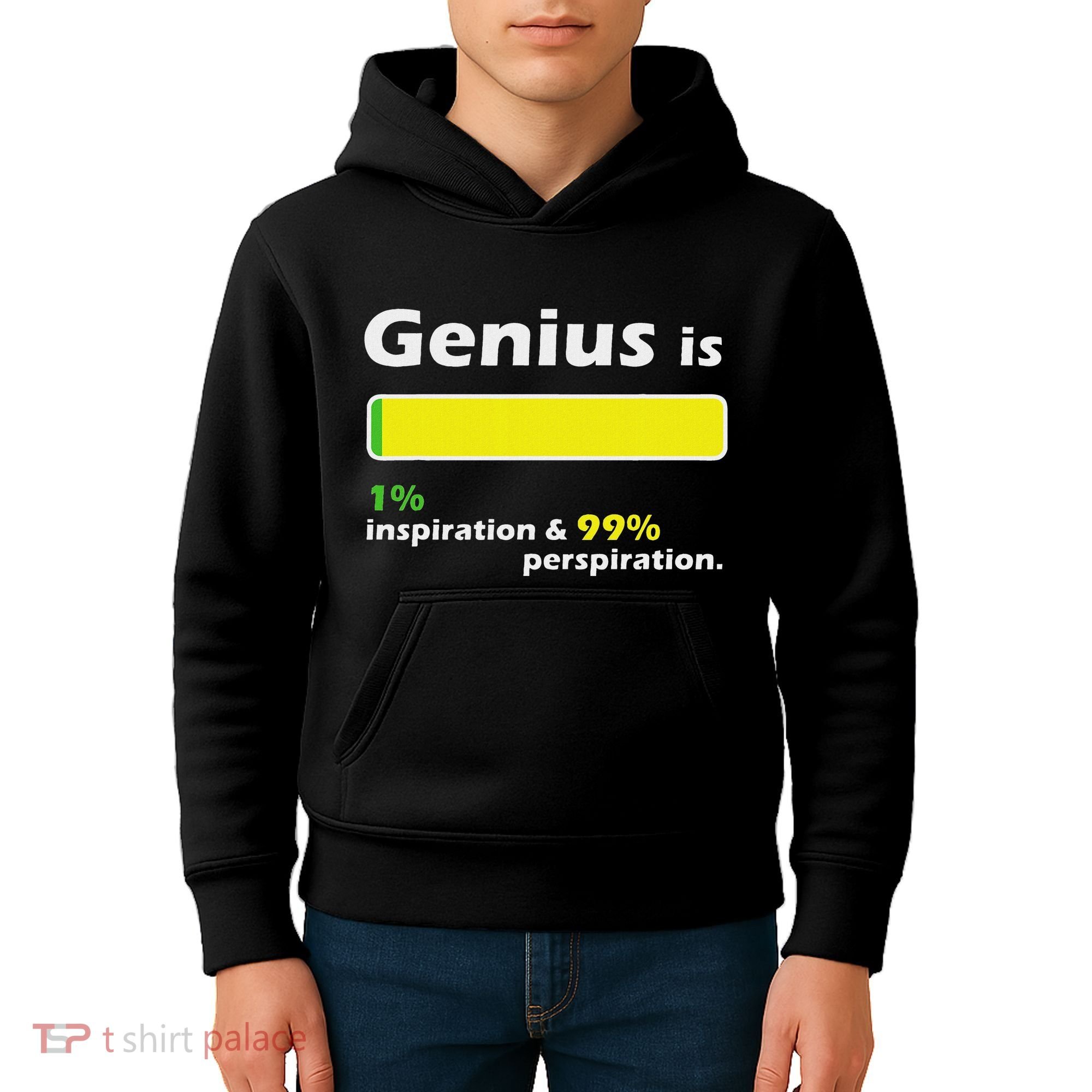 Genius Is 1 Inspiration And 99 Perspiration Top Kids Hoodie