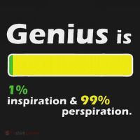Genius Is 1 Inspiration And 99 Perspiration Top Kids Long Sleeve Shirt thumb 2