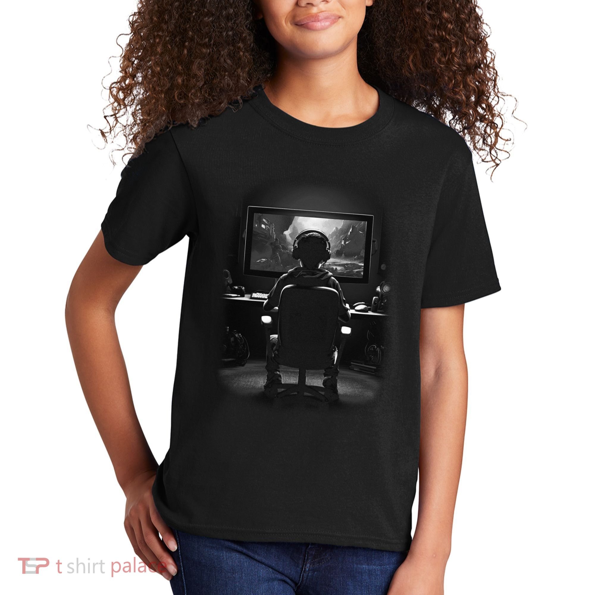 Gamer In Action Kids T-Shirt