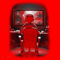 Gamer In Action Santa Hat thumb 1