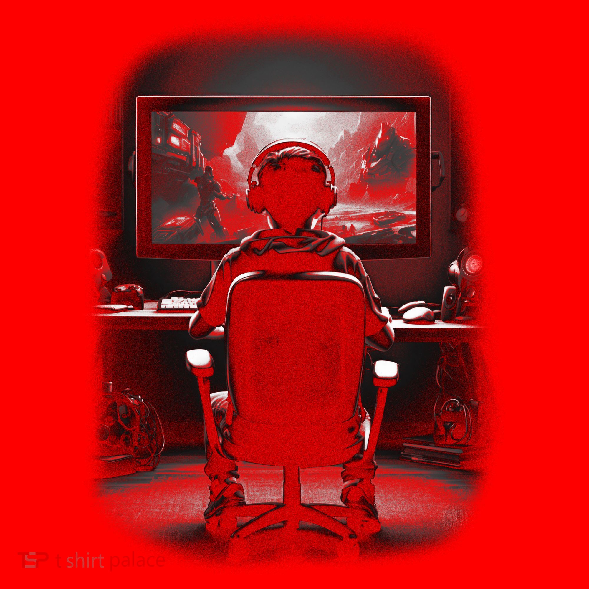 Gamer In Action Santa Hat
