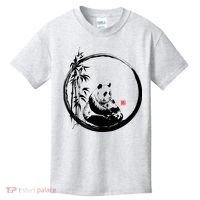 Giant Panda Bamboo Japanese Ink Painting Kids T-Shirt thumb 0