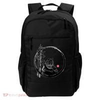Giant Panda Bamboo Japanese Ink Painting Backpack thumb 0