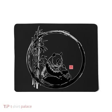 Giant Panda Bamboo Japanese Ink Painting Mousepad